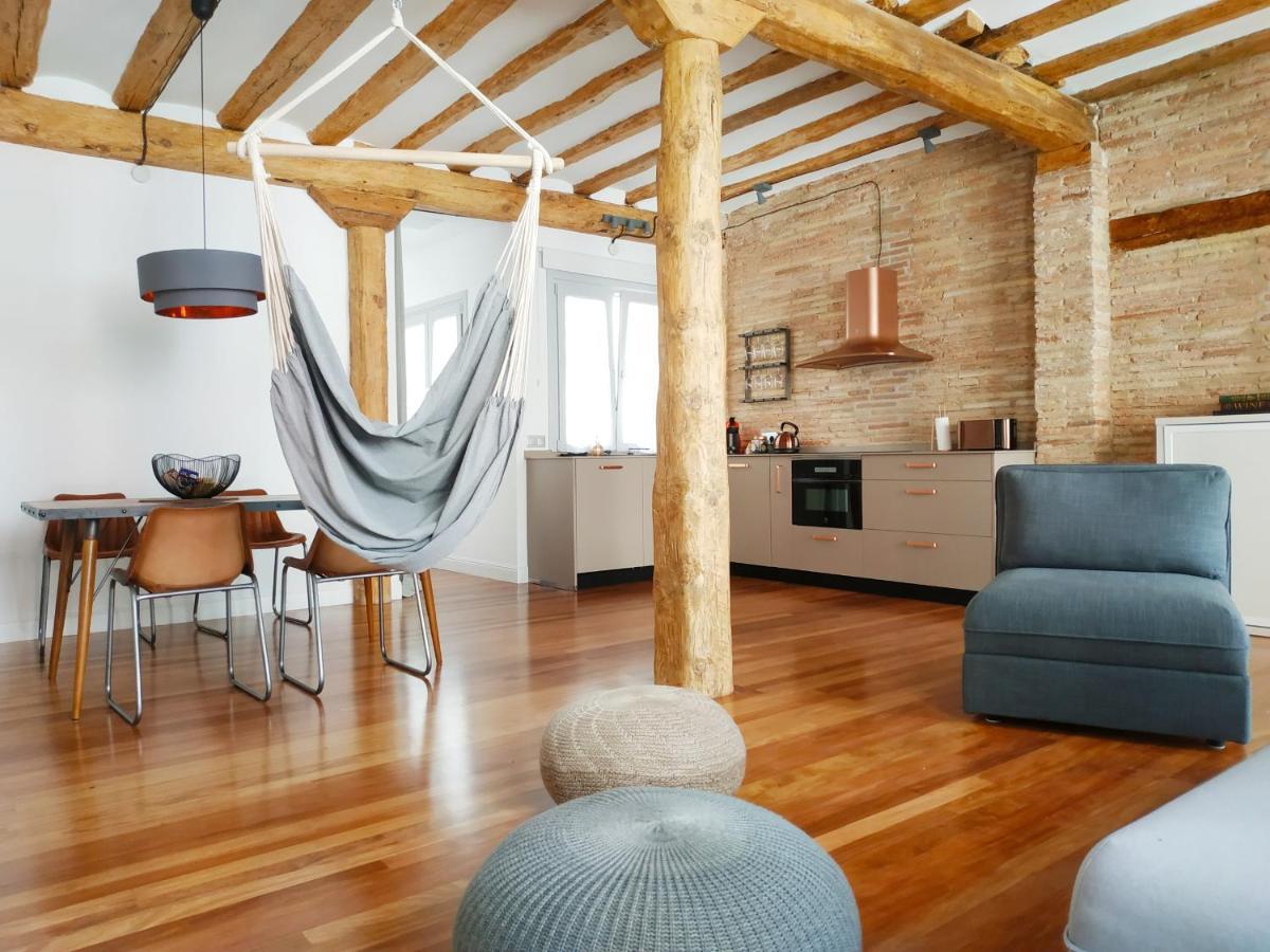 Lux Wood Loft With Air Con & Lift Apartment Logrono Bagian luar foto